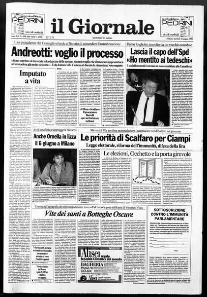 Il giornale : quotidiano del mattino